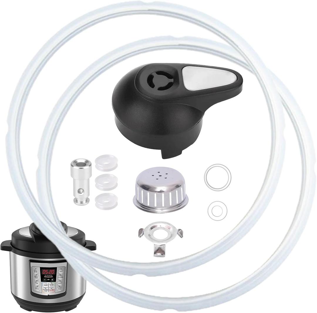 11 PCS Instant Pot Accessories for Lux 5, 6 QT, Instant Pot Replacement Parts Include Sealing Ring, Steam Release Valve, Anti-Block Shield, Valve Sealing Ring, Float Valve and Gasket