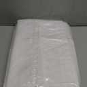 EHouseHome Heavy Duty Fabric Tablecloth with White Lace-Waterproof/Wrinkle Free/Stain Resistant/Oil Proof-for Dining, Indoor &  Outdoor, Wedding, Holiday, White, Rectangle 60x120Inch