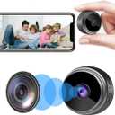 METRICSQUARE Small Camera for Spying WiF Hidden Camera Mini Spy Camera Home Security House Video Recording Remote View Phone App Control (Black)