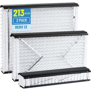2 Pack 213 Replacement Air Filter, 20x25x4 Inches, MERV 13 Furnace Compatible with Aprilaire 1210, 1620, 2210, 2216, 3210, 4200, NOTE: Not Fit for 1213 Upgrade Kit,Model 2120, 2200