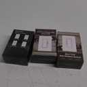 BESTTEN Super Slim Dimmer Light Switch, Quiet Rocker, Max 300W LED, CFL, 600W Incandescent, Single Pole or 3 Way Dimmable Switch with Screwless Wallplate, ETL Listed, Pack of 3, White