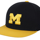 Daxton Classic Snapback Hat Custom A to Z Initial Varsity Letters Flat Bill Visor Cap pack of 24, Letter M