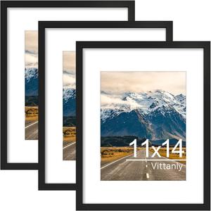 11x14 PICTURE FRAME BLACK POSTER FRAME 11x14, 10 Pack