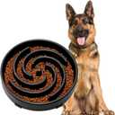 JASGOOD Slow Feeder Dogs Bowl for Large Medium Dogs,Anti-Gulping Pet Slower Food Feeding Bowls Stop Bloat,Preventing Choking