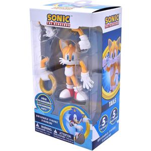 Just Toys LLCBuildable Sonic The Hedgehog [Tails] Figure  4 Collectible Toy, Interchangeable Arms & Accessories, Ages 6+ (Knuckles, Sonic, Knuckles, Amy Rose, and Shadow)