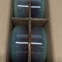 E-far Dinnerware Sets for 4, 12-Piece Stoneware Plates and Bowls Set, Ceramic Dishes Reactive Glaze Dinning Ware, Microwave & Dishwasher Safe - Obsidian Green