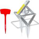 Mole Trap,Galvanized Steel Scissor Trap,Reusable and Easy-Set Quick Capture Solution for Moles and Gophers in Lawns (Silver)