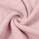 DUTUT Women's Long Sleeve Glitter Tops Crewneck Pullover Sweater Basic Casual Solid Color Tunic Tops Fall Soft Sweater (Pink, XL)