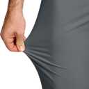 Men's Golf Dress Pants 30" Inseam Stretch Skinny Tapered Lightweight Breathable Chino Trousers with Pockets (Gray, M)