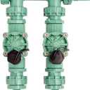 Orbit Sprinkler Valve Manifold System - Two Valves, Tri-Lingual (3 Pack)