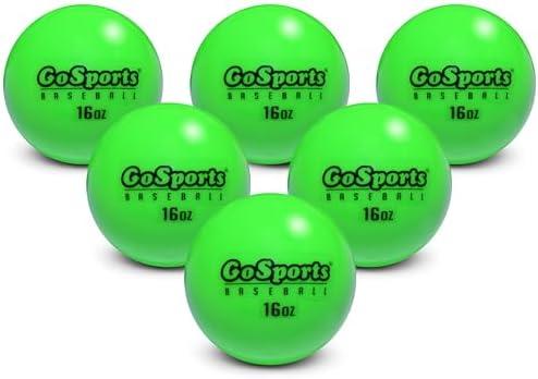 GoSports Weighted Training Balls - Choose Baseball or Softball - Hitting & Pitching Training for All Skill Levels - Improve Power and Mechanics 4 Pack