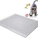 Aocoray 8 Pack Cat Deterrent Outdoor/Indoor Scat Mat, Pet Deterrent Training Mats, Keep Cats/Dogs Away Plastic Mats with Spikes, 12 Sq.ft, 16 x 13 Inches