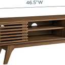 Modway Render 46" Mid-Century Modern Low Profile Media Console TV Stand, 46 Inch, Walnut