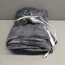 Electric Blanket Heated Throw, 50" x 60" Heated Blanket with 8 Heat Levels & 8 Hours Auto Off, Fast Heating Sherpa Blankets Machine Washable with ETL & FCC Certified, Light Grey