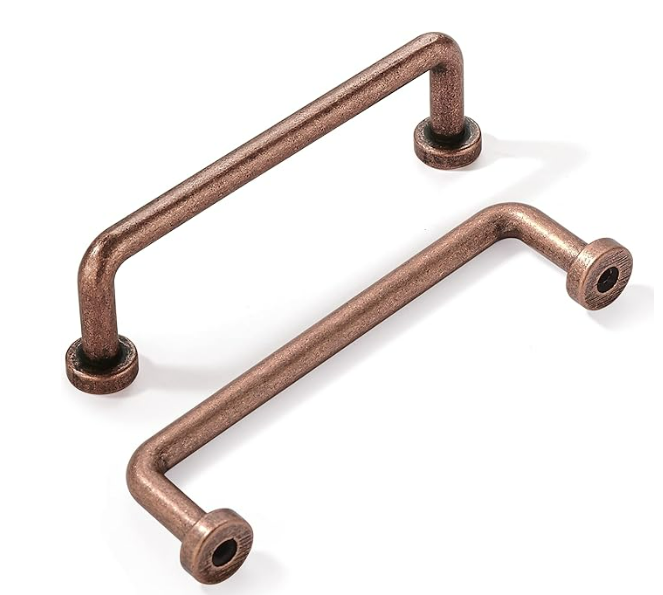 khtumeware 10 Pack 3-3/4 inch Hole Center Antique Copper Cabinet Pulls Vintage Cabinet Handle Kitchen Hardware Farmhouse Vintage Dressing Table Drawer Handle Classic Wardrobe