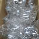 Rocinha 30 PCS Clear Christmas Ornaments Fillable 3.15 Inch Plastic Ornament for Crafts Fillable Clear Ornaments for Craft, Flat Ornaments for Crafts Christmas Tree Decor