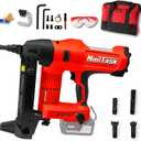 20V Brushless Cordless Concrete Nailer, 16-40mm, No Battery | 100J, Adjustable Depth, Press-to-Fire Safety, Compatible with Makita Battery, Safety Glasses Bag, 5 Nozzles for Steel Brick