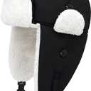 Sarfel Toddler Winter Hat Baby Winter Hat Waterproof Infant Kids Snow Hats Warm Fleece Toddler Trapper Hats Kids Beanie Cap (12-24 Months)