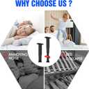 Adjustable Height Center Bed Support Leg for Sagging Shelf, Furniture Legs for Frame,Slat and Riser, Adjustable Height 7"-13.5" (4PCS)