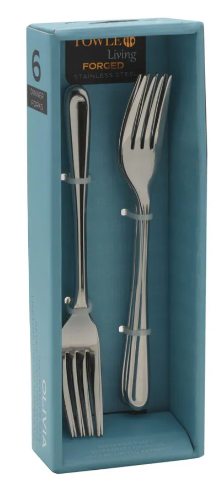 BWell 13oz. Portable Blender Bottle & Towle Living Forged Olivia Flatware Set