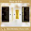 Feifeiya 25 Sets 40th Birthday Party Favors for Guests Black Gold Awesome Ballpoint Pens with Thank You Cards Appreciation Gifts for Women Men Birthday Souvenirs Anniversary Party Supplies