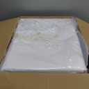 Fixwal 10 Pack White Rectangular Tablecloths, 70 x 120 Inch Polyester Fabric, Table Covers for Party, Banquet, Dining, Wedding, Graduation