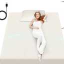 Grounding Sheet, 90% Organic Cotton + 10% Pure Silver Organic Fitted Grounded Sheet for Improved Sleep, Connected Earth Energy - Healthy Sleep Therapy (White, (60.1 * 80 * 15.1inch))