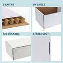 Trading Card Storage Box,4-Pack-3200 Count Corrugated Cardboard Card Box With Mtg/Magic/TCG Storage and Collection,Labels For Card Storage Box