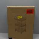 Betoveren 3 Tier Utility Rolling Cart with Wheels Multifunctional Storage Cart Clear Movable Storage Organizer with Handle and Hooks for Home Kitchen Office Bathroom Organization Transparent