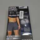 Hurley mens 5 Pack Stretch Boxer Briefs, Large