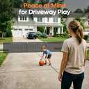 Driveway Net for Kids Safety – 36 FT Driveway Safety Net Barrier, Stops Basketballs from Rolling into the Street, 40 in Tall(Ebony)