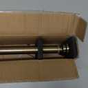 Antique Bronze Double Curtain Rods 36-72", "Double Window Rods with End Cap Finials, Adjustable 1-Inch Front and 5/8 Inch Back