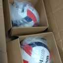 3 Pack WILSON Indoor Game Volleyballs - Official Size (Red/White/Navy)