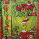 Green Christmas Grinch Tapestry