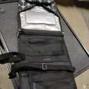 Pillani Portable Changing Pad - Travel Diaper Changing Mat, Waterproof, Foldable & Detachable Station with Baby Wipes Pockets (Black Pattern)