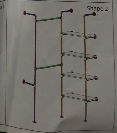 Large Wall 4 Tier Shell Storage