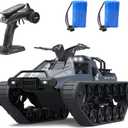 Mostop Remote Control Crawler High Speed Tank Off-Road 4WD RC Car 2.4 Ghz RC Army Truck 1/12 Drift Tank RC Tank for Kids Adults