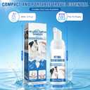 2 x 2PCS Pet Oral Tartar Remover Spray,Pets Oral Tartars Removers Foaming Tartars,Natural Plant Formula, No Brushing Daily Dental Cleaning Supplies, Support Healthy Gums, for Dogs Cats
