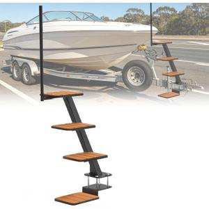 Boat Trailer Steps，Heavy Duty 4-Step Boat Trailer Steps