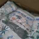 LIVEBOX Living Room Rug 5x7 Rug, Machine Washable Area Rugs for Bedroom, Non-Slip Low Pile Carpet Floral Rugs for Living Room, Dining Room, Farmhouse, Nursery Room, Playroom, Beige