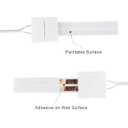 FRANKEVER 23Gauge Hidden Super Flat Audio Cable Suitable for Audio Wire LED Lighting Connection and Other Low Voltage Appliance Connection (Wire(25 ft)+2 ConnectorsD)
