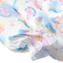 CutiePlusU Disposable Diaper Sample 2 Pieces Protective Underwear Absorbent Briefs Dry Surface White Pink (Large 37"-47")