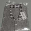 HUNGSON Men's Button Down Shirts Short Sleeve Casual Shirts Summer Beach with Pocket, XL, Grey