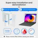 VINTEZ Blue Light Screen Protector for 14 Inch Computer Monitor and Laptop Anti-UV Blue Light Blocking Film for Desktop PC, Eye Protection Filter, 12.6" x 8.1", 1 Pack