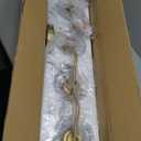 5-Light Bathroom Light Fixtures, Vanity Lights for Bathroom, Wall Lights for Mirror | Clear Glass Shade | Bulbs Not Included | Brushed Gold, 36.8"L x 8"W x 8"H