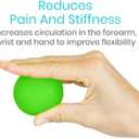 Vive Squeeze Balls for Hand Therapy, Exercise, Arthritis (w/ Rehab Video App) - Grip Strengthener Occupational Equipment for Finger, Wrist, Carpal Tunnel, Pain Relief, Stress - Resistance Strength Squeezing Egg Trainer (Blue)