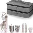 SITHON Travel Case for Shark FlexStyle/SpeedStyle Styler/HyperAir Dryer, Double-Layer Water Resistant Portable Storage Carrying Organizer Bag Compatible with Dyson Supersonic (Bag Only), Grey
