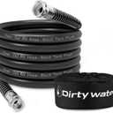 Camper & RV Black Water Hose - No-Kink Design Camper Sewer Hose - RV Accessories With Storage Bag - Perfect For Black Water, Gray Water, And RV Tank Cleaning, 25FT 5/8" Diameter