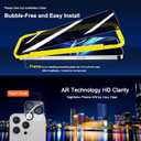 5 x QHOHQ for iPhone 16 Pro Max Privacy Screen Protector + Camera Lens Protector, [Military Grade Shatterproof], Top 9H+ Anti Spy Glass, Full Edge Coverage, Ultra Durable,with Installation Tool [3+3 Pack]