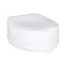 Homecraft Savanah Raised Toilet Seat with Lid, 6" Elevated Seat for Seniors, Universal Fit for Most Standard Toilets, Portable & Tool-Free, Seat Riser, Ergonomic Design, White